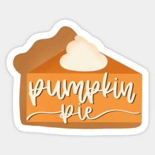 Pumpkin Pie Sticker